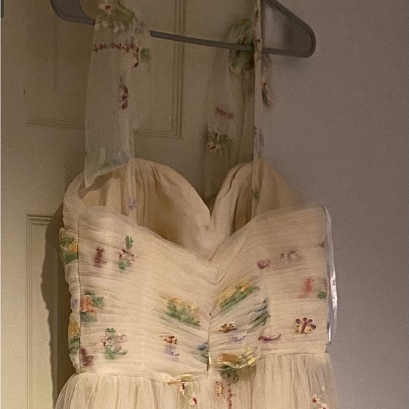 Formal gown. Tulle. Never worn. Size 16 champagne color - Picture 2 of 3